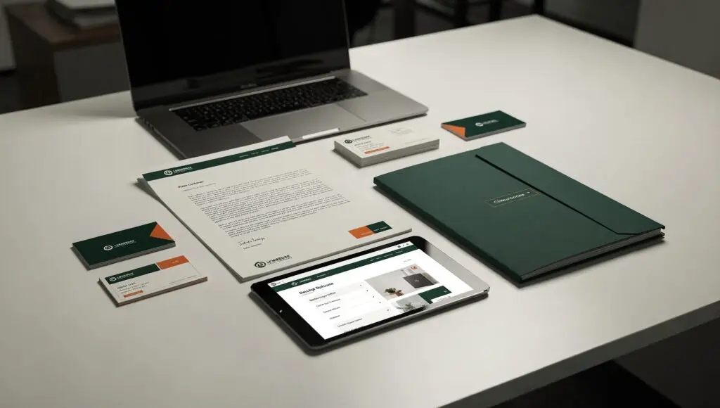 brand identity design system for professional services organisation