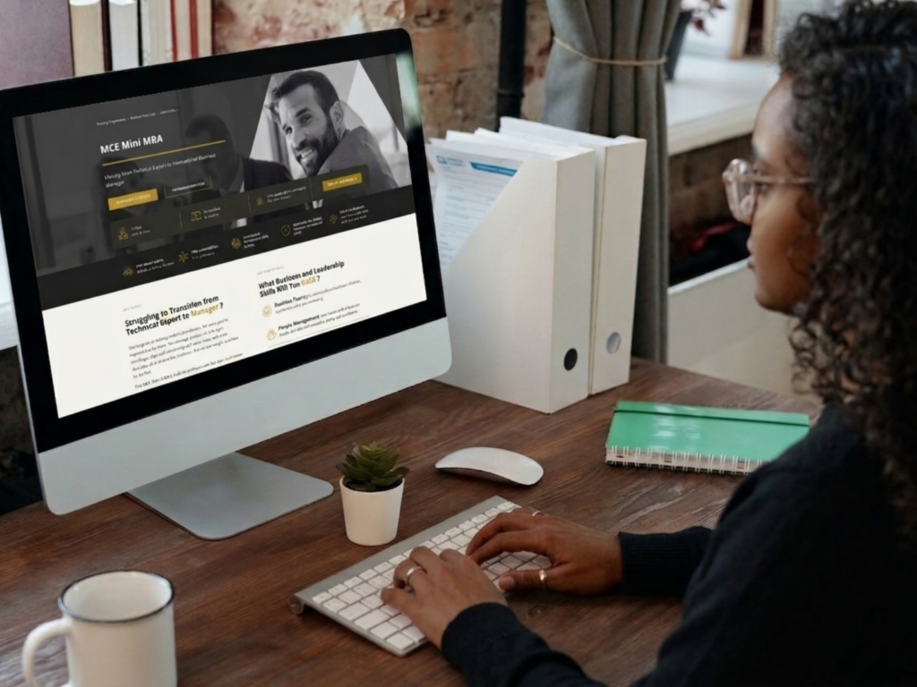 Management Centre Europe full website brand identity